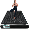 Extra-Large 6' x 4' Instructional Yoga Mat with Poses Printed On It - 2X Wide...